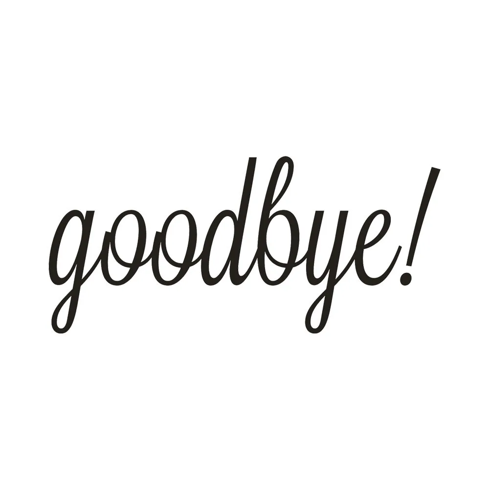Good Bye переклеивающиеся декоративные наклейки на стену Наклейка дверь в спальню