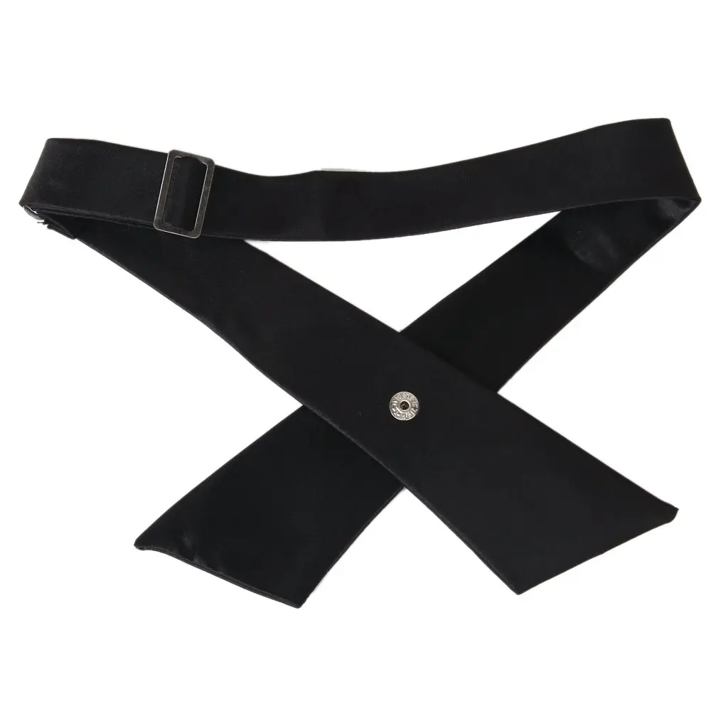 Hot Unisex Elegant Pure Color Korean Style Cross Bow Tie-in Men's Ties ...