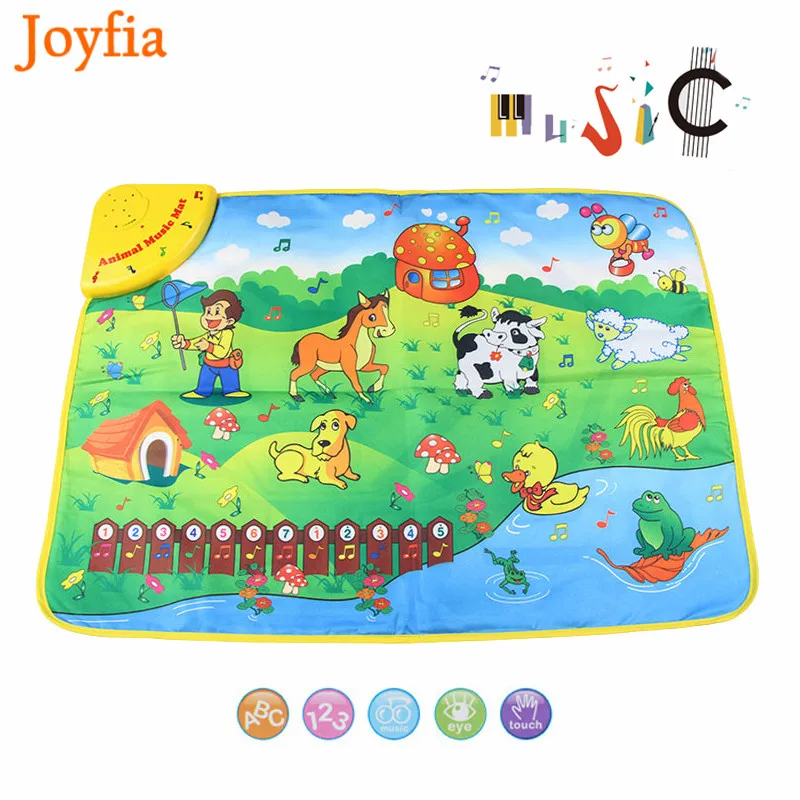 

Musical Learning Mat Colorful Animal Farm Play Mats Infant Baby Toys Music Carpet Blanket Touch Educational Toys for Kids [