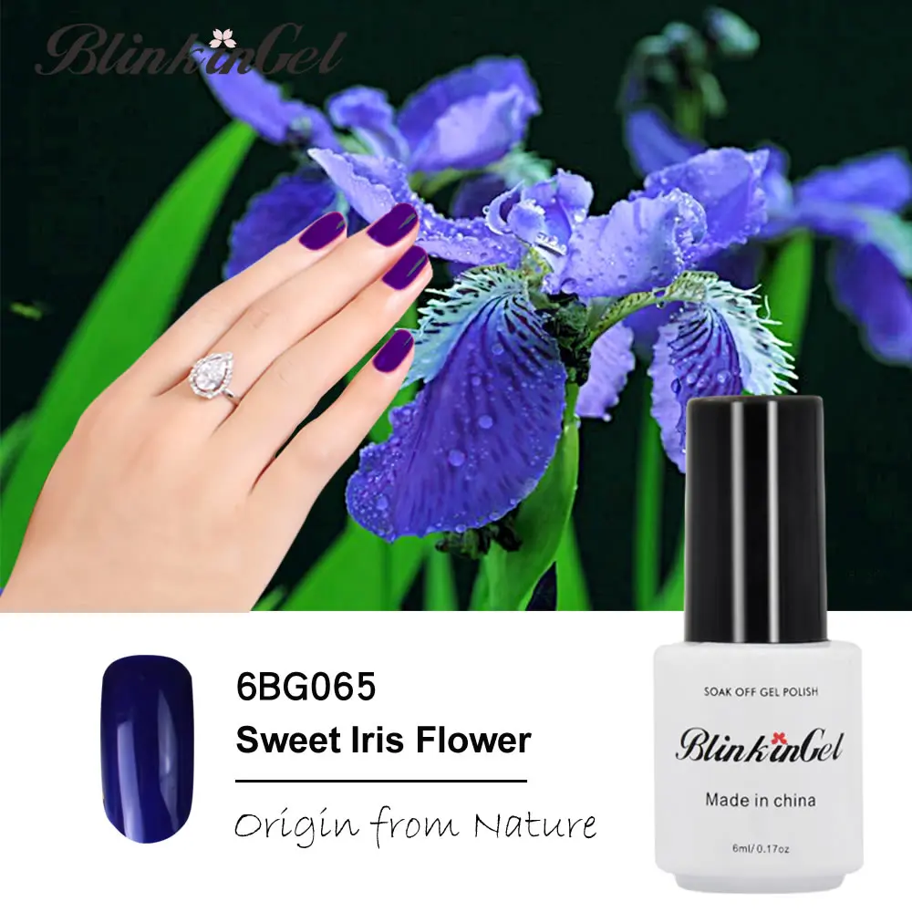 BlinkinGel 1 шт полимер УФ-гель для ногтей неоновый блеск Nagellak Перманентный лак для ногтей в разных цветах 6 мл - Цвет: 065