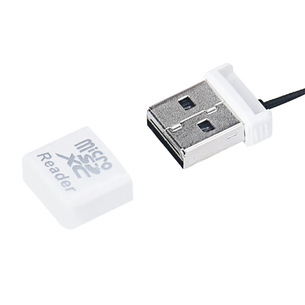 Ecosin2 Новый Белый Мини Супер Скорость USB 2,0 Micro SD/SDXC TF Card Reader адаптер 17mar24