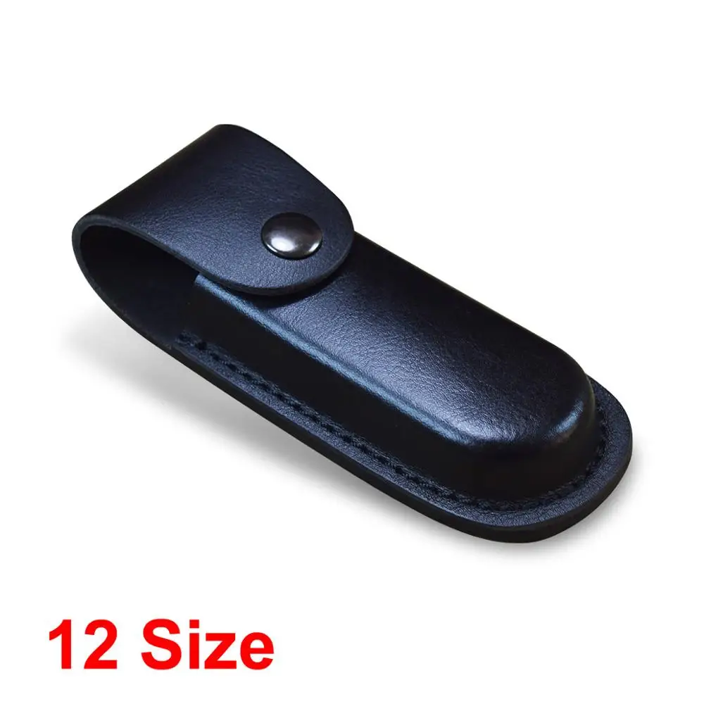 

Wholesale Folding Knife Holster Leather Sheath For Knives Tool Bags Pliers Pocket Knife Scabbard 12 Size Black/Brown
