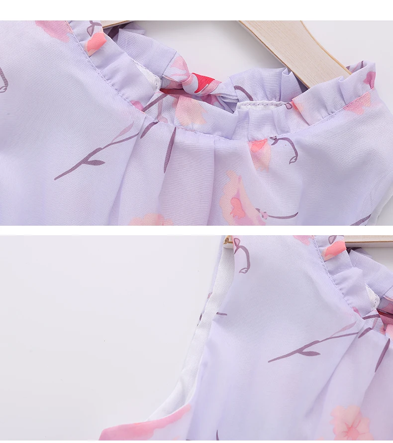 Girls Peony Flower Vintage Dress_11