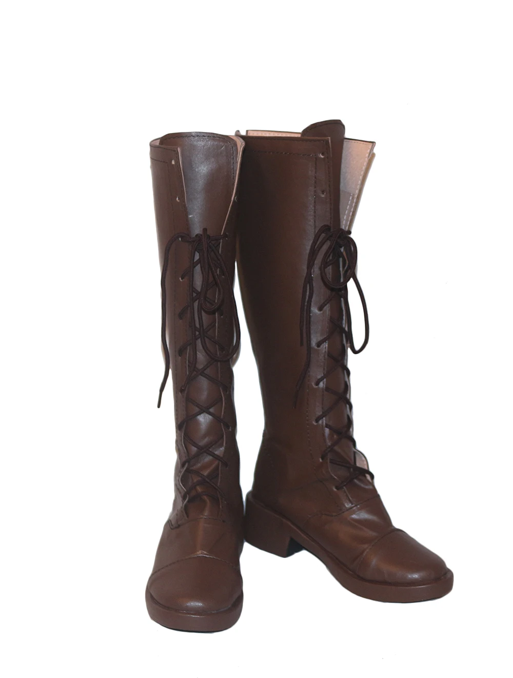 The Promised Neverland Emma Cosplay Boots Brown Shoes Custom Made Any Size (4)