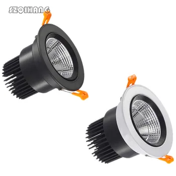 

7w 10w 15w 20w Dimmable LED COB chip downlight Recessed LED Ceiling light Spot Light Lamp White/ warm white led lamp