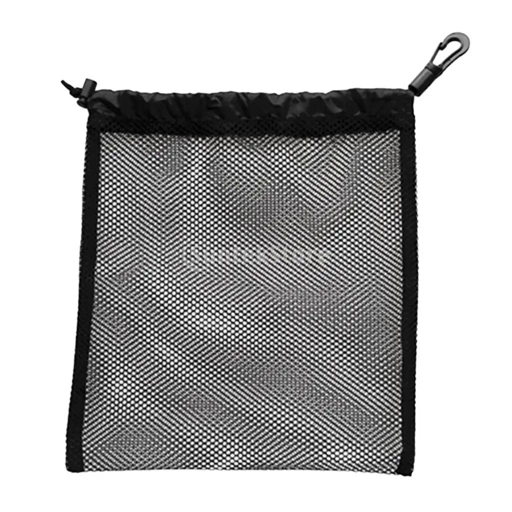Multi Purpose 20x24cm Drawstring Mesh Gear Bag for Golf Tennis Balls/ Snorkel Dive Mask/ Surface Marker Scuba Diving Accessories