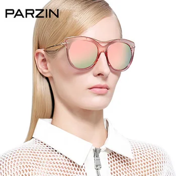

PARZIN Colorful Vintage Polarized Sunglasses Women Sun Glasses Female TR90 Luxury Ladies Shades Driving Glasses Packing Box 9827