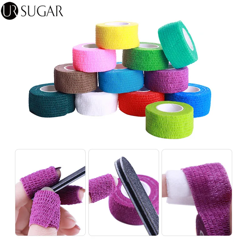 

1Pc Nail Art Gel Polish Remove Bandage Adhesive Roll Tape Skin Care Protect Napkins Lint-free Wipes Nail Tool Random Colors