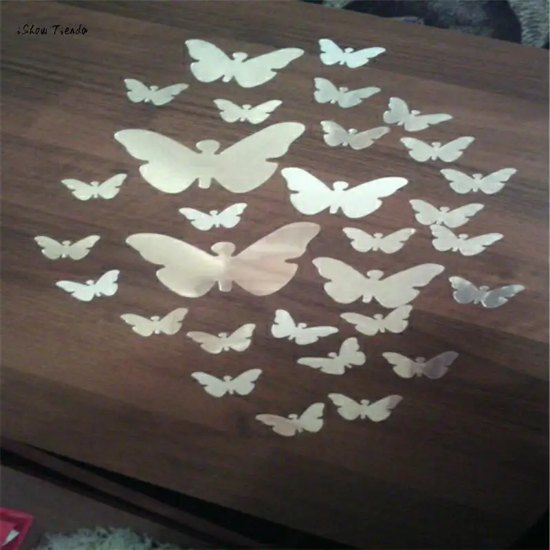 30 шт. зеркальные настенные 3d наклейки в виде бабочек|stickers home decor|wall stickers decorroom