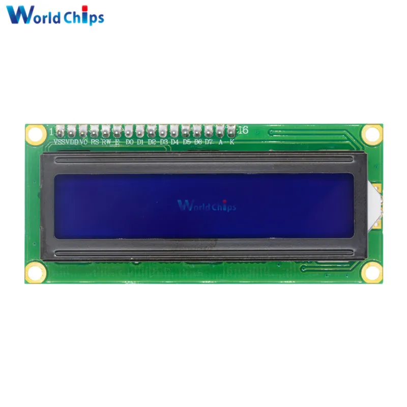 Синий дисплей с подсветкой IIC I2C TWI Φ 1602 16X2 16x2 флейта 5 В для Arduino|lcd display|lcd backlightbacklight
