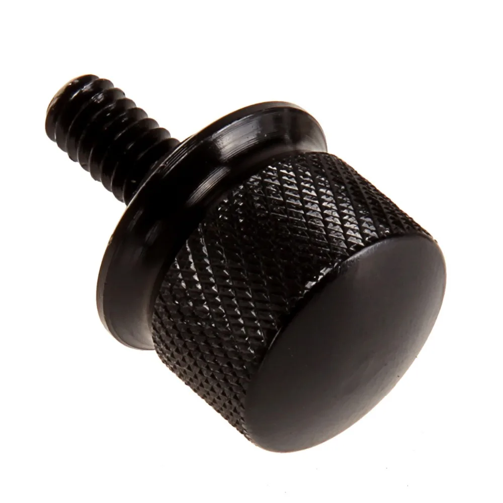 1/4" Black Motorcycle Seat Bolt Stainless Steel For 1996 & Later Harley