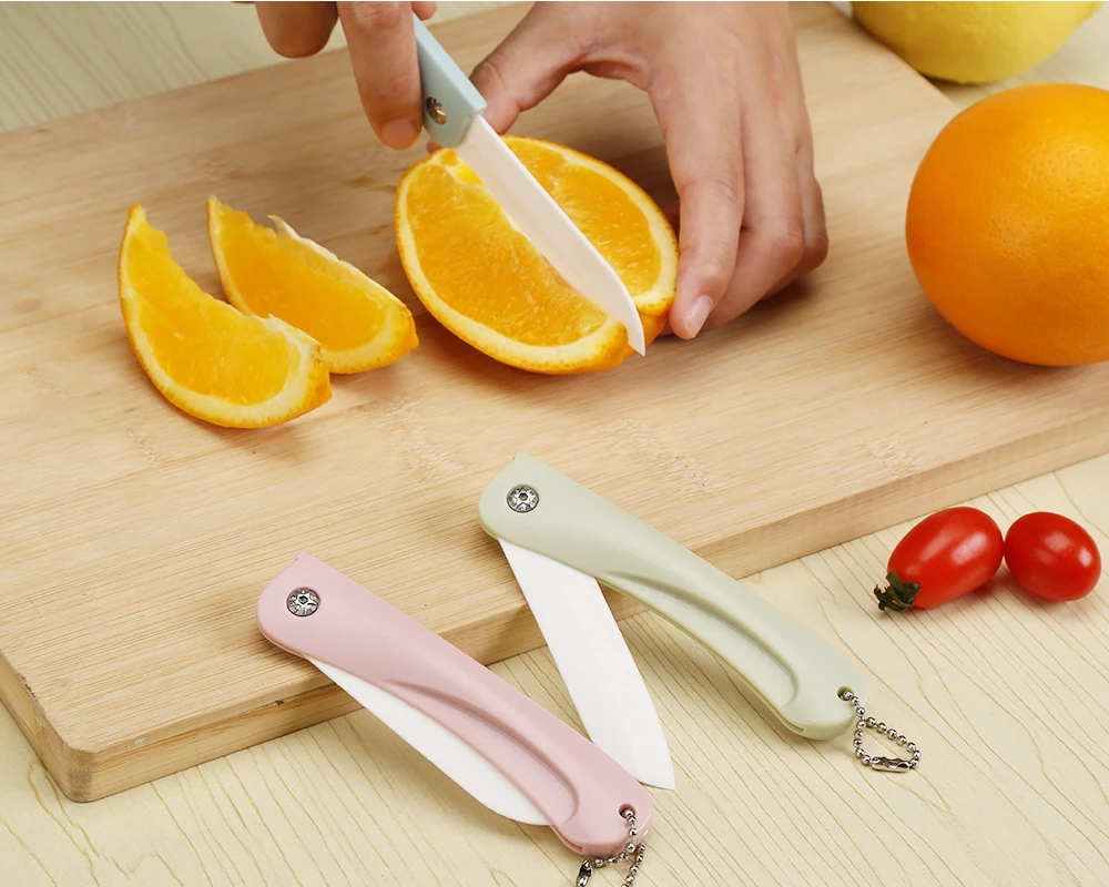 5 шт. антиоксидантный керамический нож для овощей и фруктов 3 дюйма складной карманный нож Походный нож резка-Пилинг кухонный инструмент гаджет