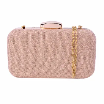 

New 2018 Women Evening Bag Glittered Clutch Wallet Wedding Party Banquet Shoulder Bags