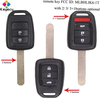 

KEYECU Replacement Remote Car Key - 2/ 3/ 3+1/ 4 Buttons& 433MHz& ID47 Chip - FOB for Honda Accord Civic Fit FCC ID: MLBHLIK6-1T