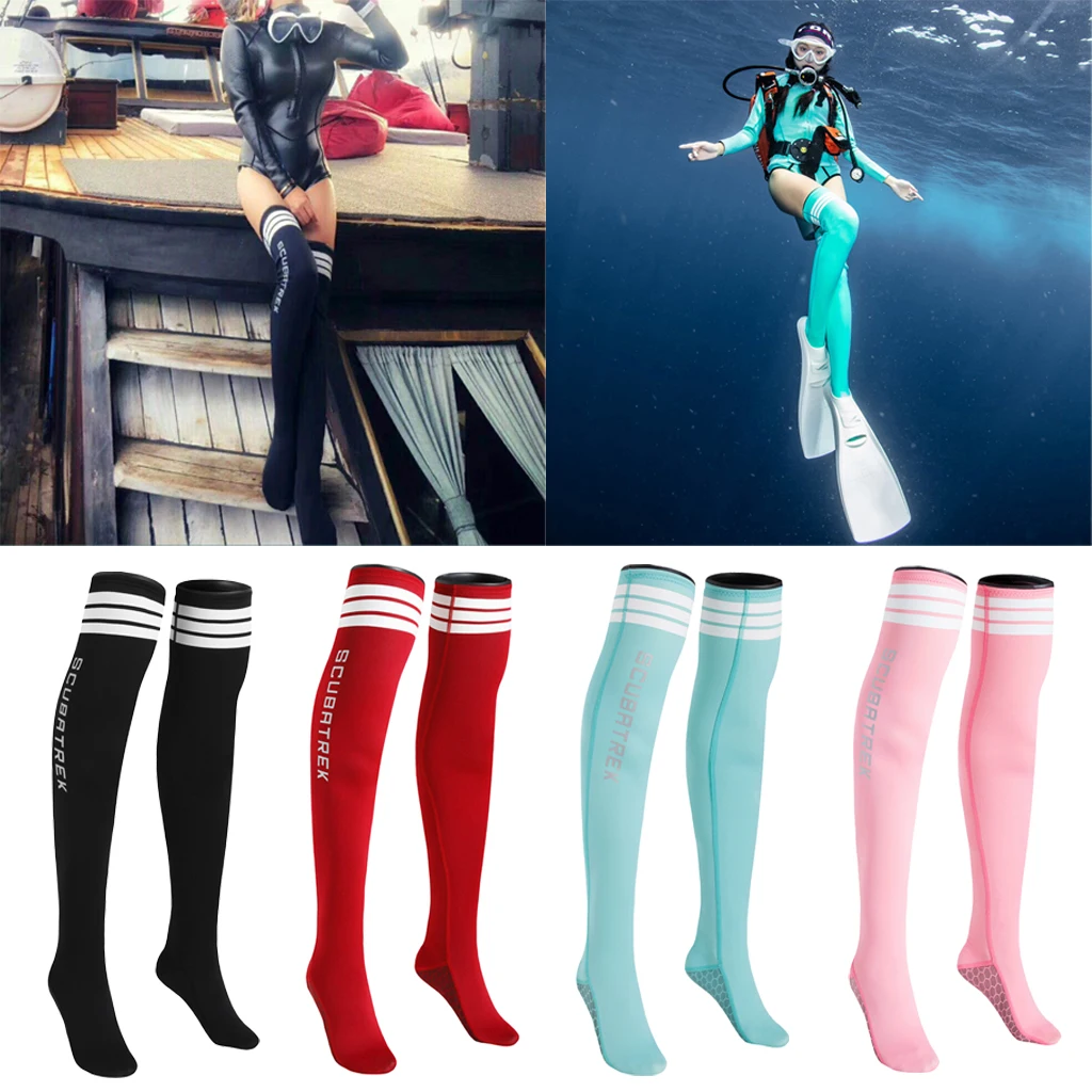 

Neoprene 1.5mm Fin Socks Water Sports Snorkeling Diving Stocking Anti-Slip Socks Wetsuit for Women Lady Girls Snorkeling Booties