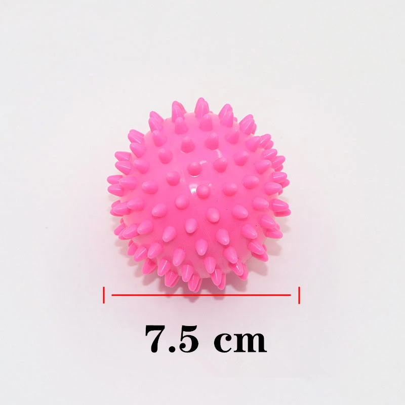 Массажный мяч Spiky Yoga Gym Trigger Point снятие стресса 7 5 см портативный расслабление мышц