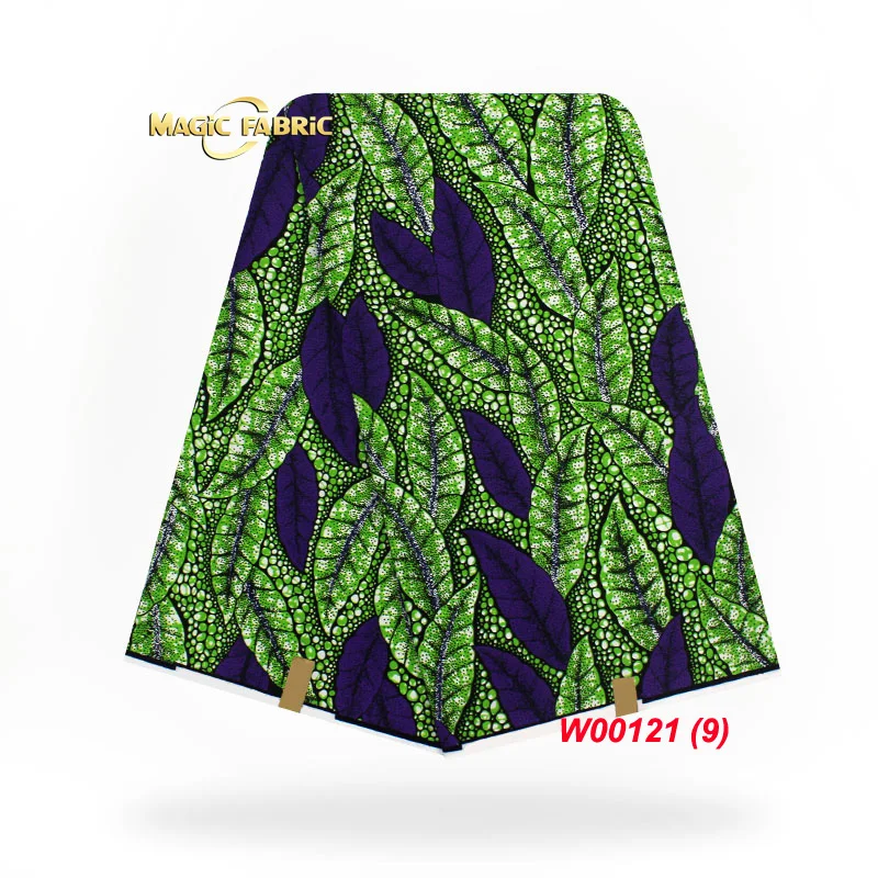 

New design hot sale fabric for sewing 6yards printed fabric african wax prints fabric with circle pattern W00121-9