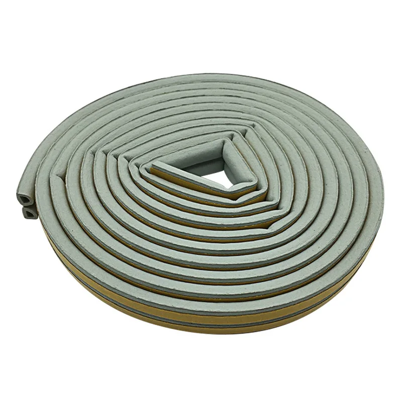 Black D Seal Strips 1 шт. 5 м D Тип уплотнительная лента самоклеющиеся уплотнительные полосы пена Осадка Excluder самоклеющиеся окна двери уплотнение полосы аппаратные средства инструменты - Цвет: Black D Seal Strips