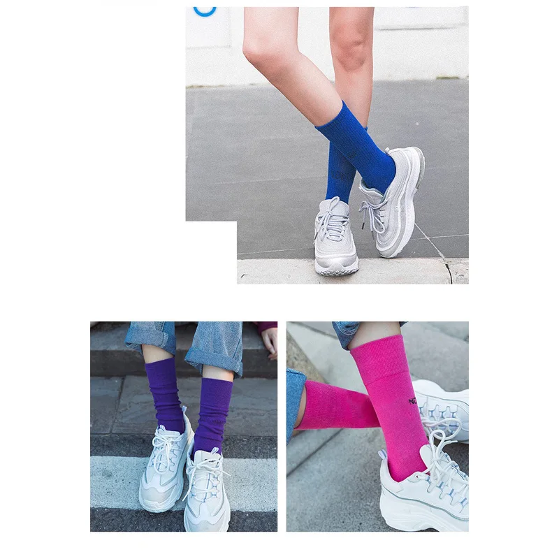 Харадзюку крутые радужные носки без пятки для скейтборда модные художественные хипстерские цветные свободные хлопковые носки для женщин
