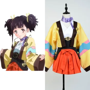 

Kabaneri of the Iron Fortress Mumei Kimono Cosplay Costume Girls Female Full Set For Halloween Christmas