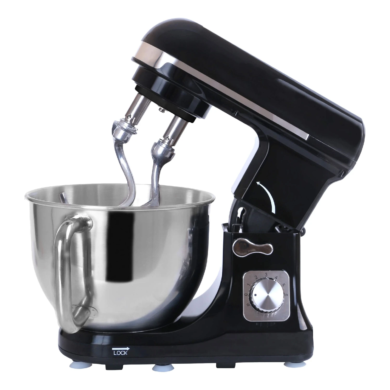 Миксер GEMLUX GL-SM52B (Мощность 1000 Вт, чаша объемом 5 л,  кол-во скоростей 6, съемная чаша, откидная головка)