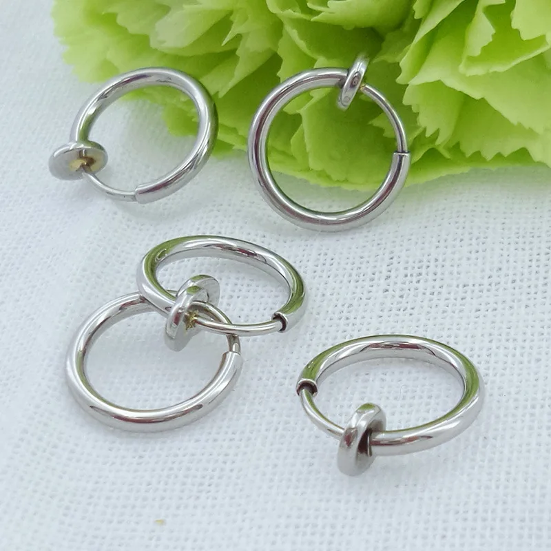 

Semitree 10pcs/lot Stainless Steel Earring Clasp Ear Wire Ear Clip Jewelry DIY Handcrafted Jewelry Findings Earring Making 18mm