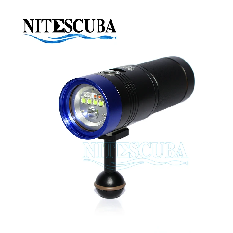 NiteScuba Дайвинг стробоскоп вспышка для видеосъемки PV32T для TG5 Rx100 Камера корпус чехол для подводной съемки с аксессуары Красный/УФ прожектор