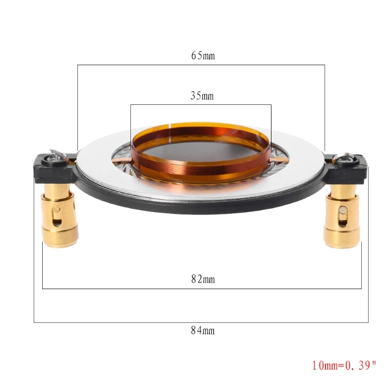 

New Audio Speaker Titanium Film 34 Core Treble Voice Coil Reel Tweeter Accessory