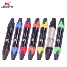 15 комплектов 3 контакта NC3MXX и NC3FXX XLR разъем, микрофонный Микрофон XLR штекер и Женский Джек адаптер, доступно 7 цветов