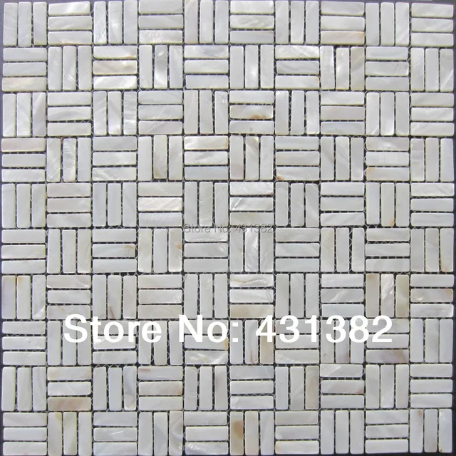 White Mother Pearl Subway Shell Mosaic Tiles Of White Mother Pearl Subway Shell Mosaic Tiles Of