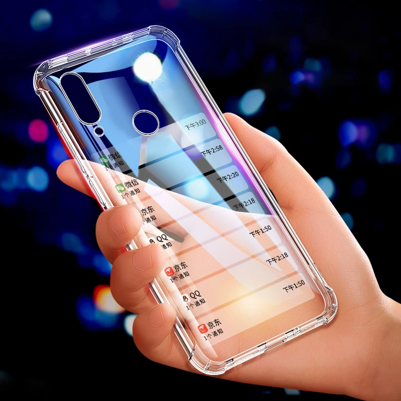 

Crystal Clear TPU Phone Case For Xiaomi Redmi Note 7 6 5 8 Pro 6A 5 Plus Mi9 SE Mi 8 A2 Lite A1 Max 3 Play Mix 3 2s Airbag Cover
