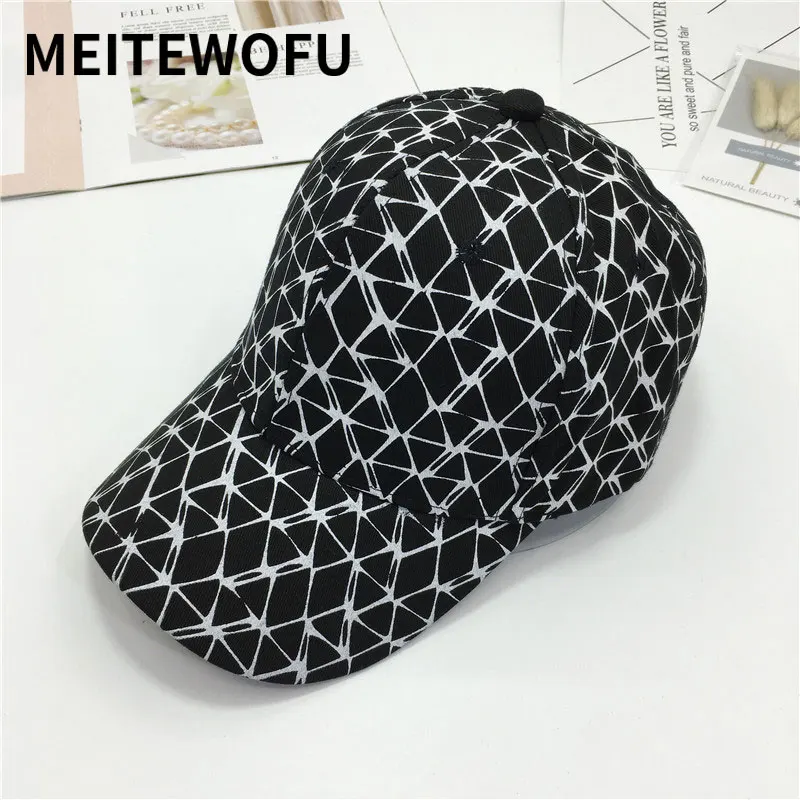 

New Design lattice men women Baseball cap casual outdoor visor couple wild caps tide Hip Hop Casual hats Spring Summer sun hat