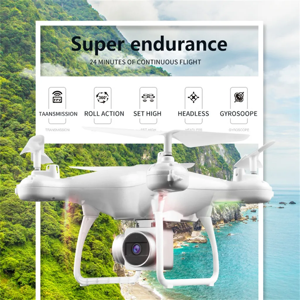 HJMAX Super Endurance 1080P RC UAV Quadcopter WiFi FPV Helicopter Hover Box Size 20cm x 14cm x 12cm