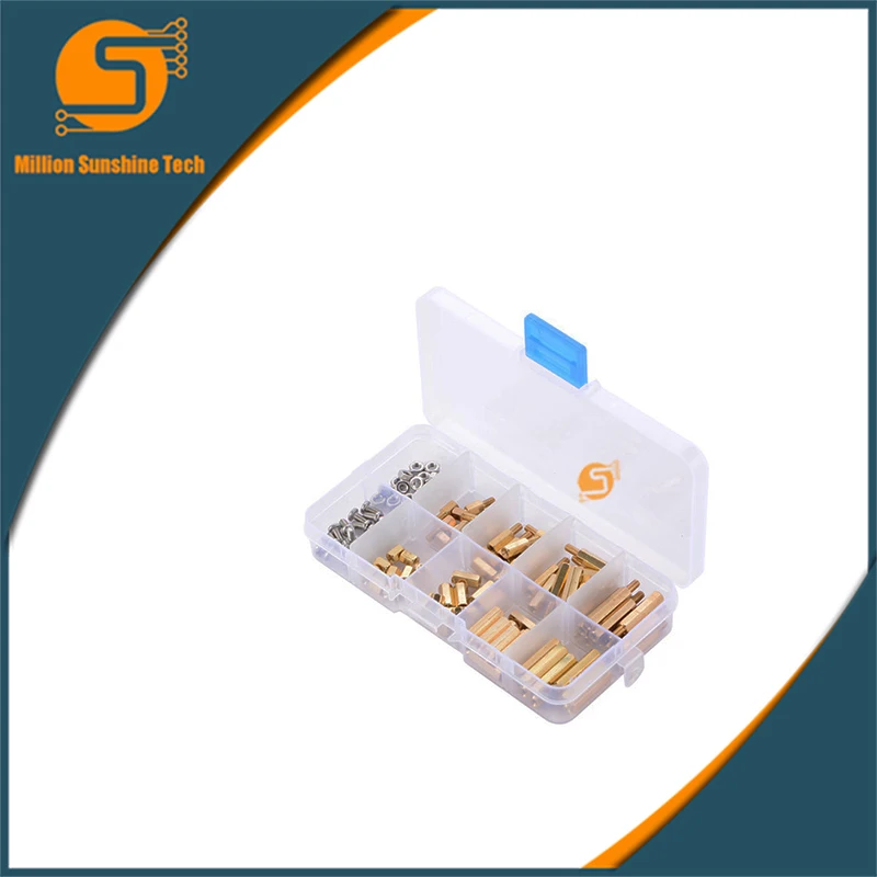 120pcs M3 Male Female Spacer Electric Stand off PCB Circuit Board Hex Screw Nut Assortment Kit