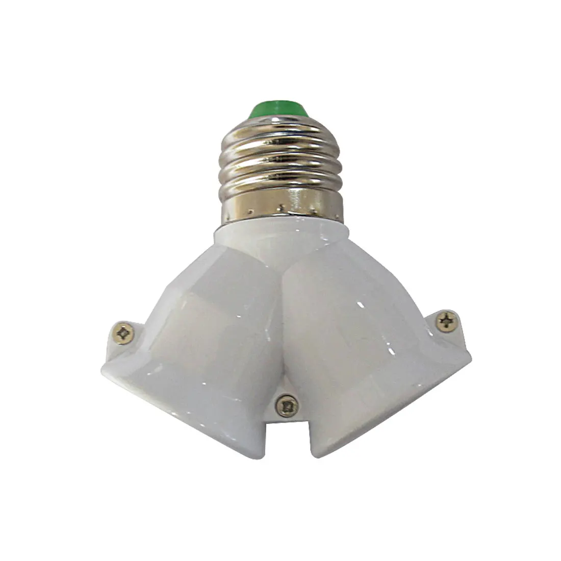 

Hot!E27 to Double E27 Socket Base Extender Splitter Plug Light Lamp Bulb Holder Copper Contact Adapter Converter