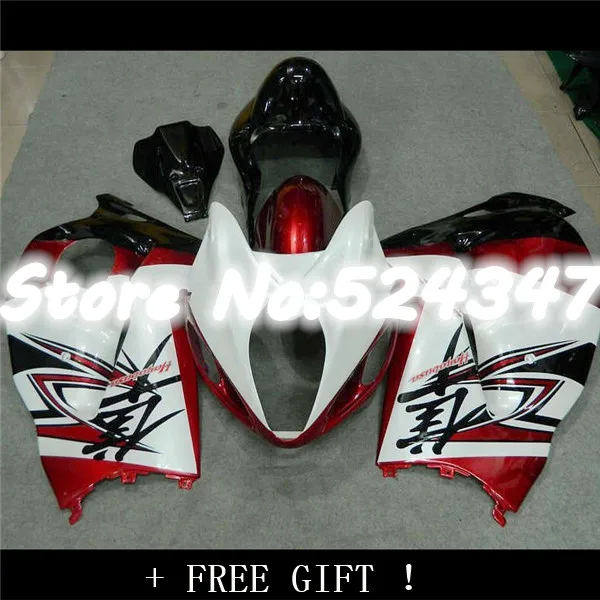 

Fairing HAYABUSA 1997-2007 2000 for A red white black GSXR1300 hayabusa 1996 97 98 99 00 01 02 03 04 05 06 07 for SUZUKI-Nn