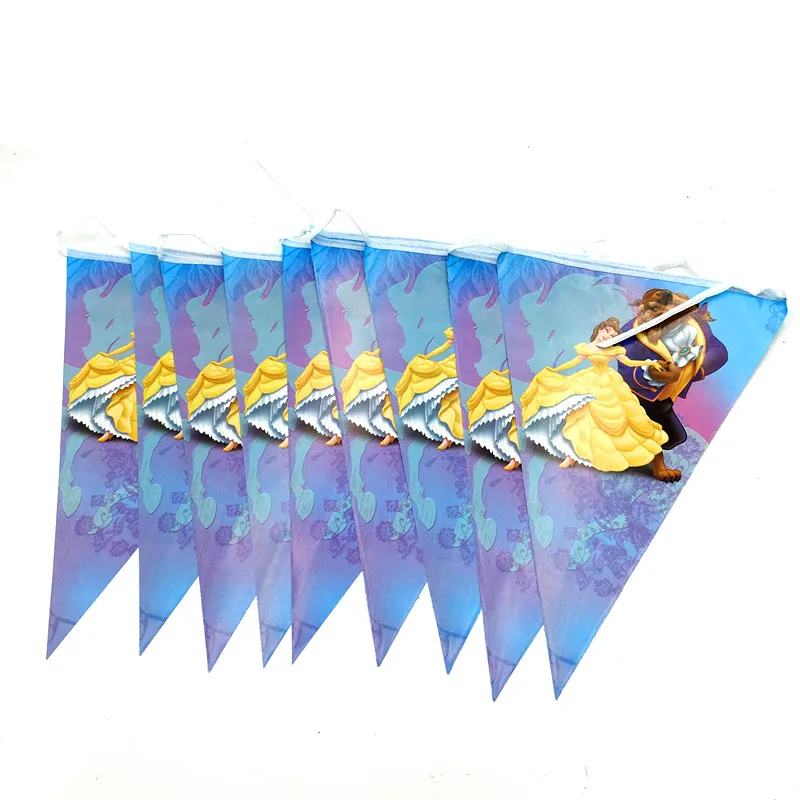 1PCS BEAUTY AND BEAST BANNER KIDS BIRTHDAY PARTY SUPPLIES