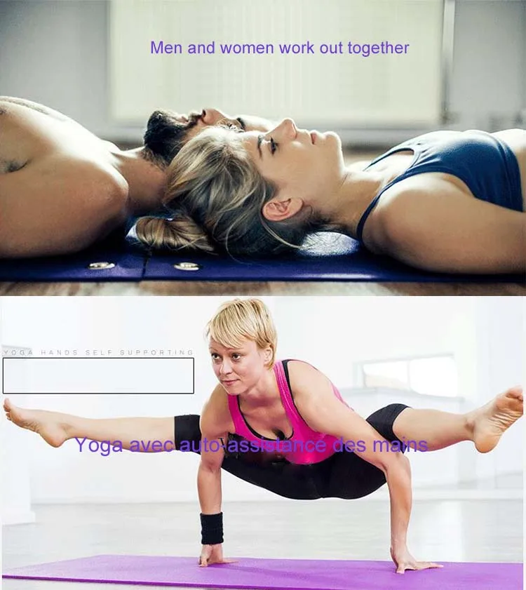 15 MM Thick NBR Yoga Mat Non-slip Massage Cushion 173* 61 cm Moisture-proof Tear-resistant Bodybuilding Beginner Pad