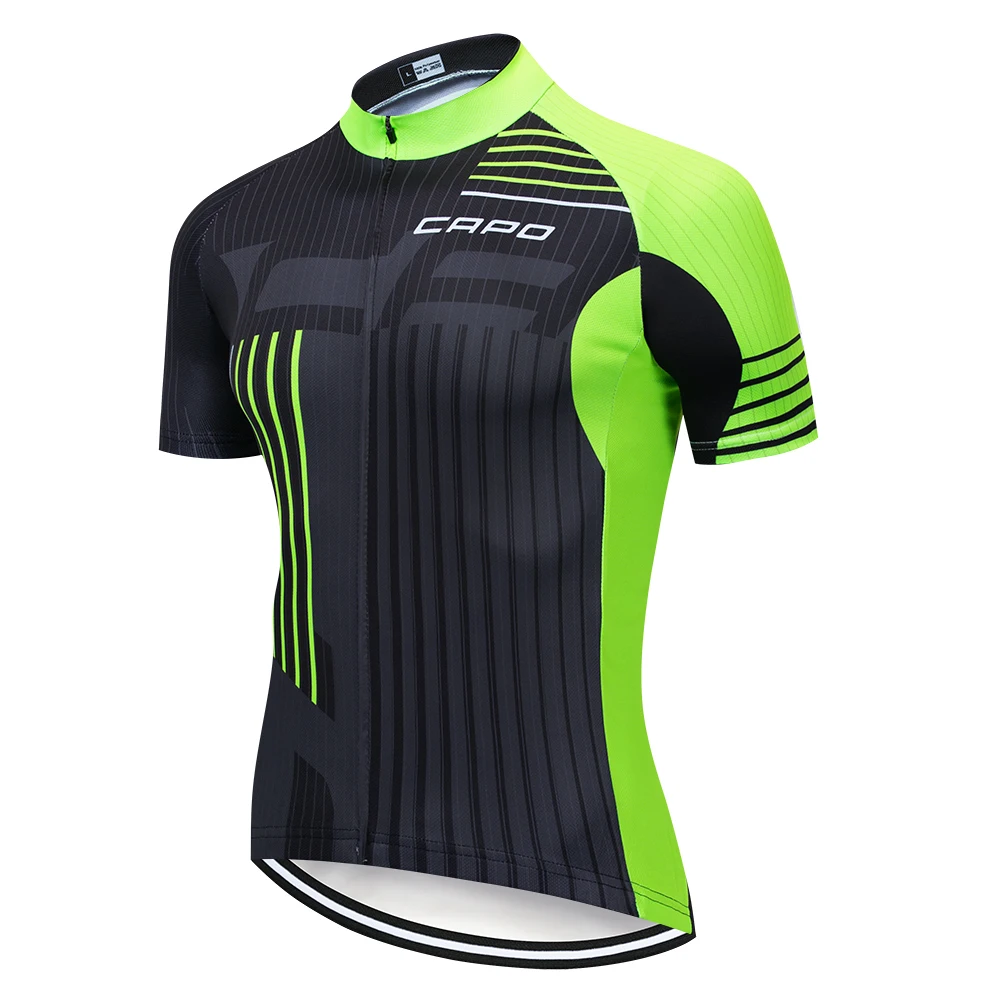 CAPO мужской Pro Велоспорт Джерси велосипед с коротким рукавом Ropa Ciclismo Одежда велосипедная спортивная одежда рубашка одежда для велоспорта - Цвет: Jersey