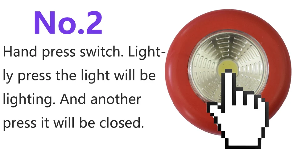 3 Colors COB Touch Light4