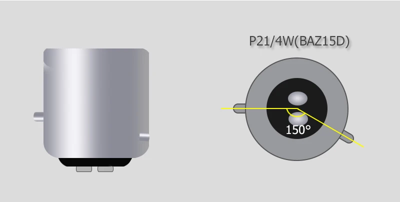 1 шт 3,84 W неполярный 12 V-24 V BAZ15D P21/4 W S25 светодиодный лампы 3014 39-SMD 12V 24V Автомобильный резервный задний стоп-сигнал хвост bulbWhite красного и желтого цветов