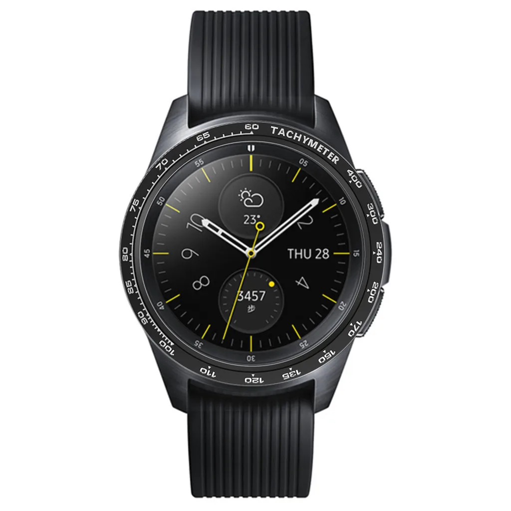Чехол для смарт часов крышка для samsung Galaxy Watch 42 мм, драгоценный камень кольцо клеющаяся крышка против царапин умные часы с металлическим браслетом чехлы стиль