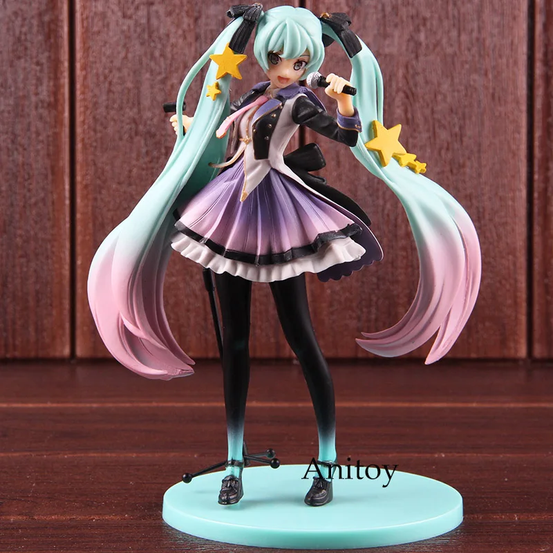 

Anime Miku Hatsune Toys 10th Anniversary Edition PVC Vocaloid Figure Action Collectible Model Toy