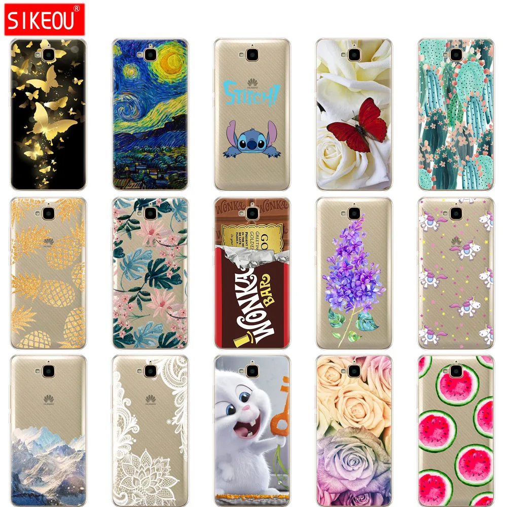 

case for Huawei Honor 4C Pro Case Honor 4C Pro Cover Soft Silicone Back phone cover for Huawei Y6 Pro 2015 Case TIT-L01 TIT-TL00