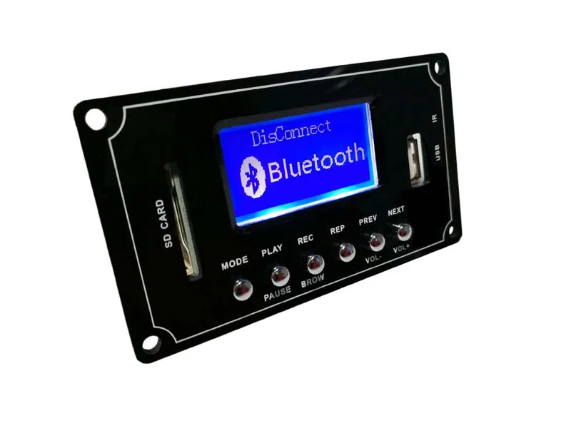 DC9V-12V MP3/WAV/WMA/FLAC текст Дисплей Запись Bluetooth аудио декодер доска