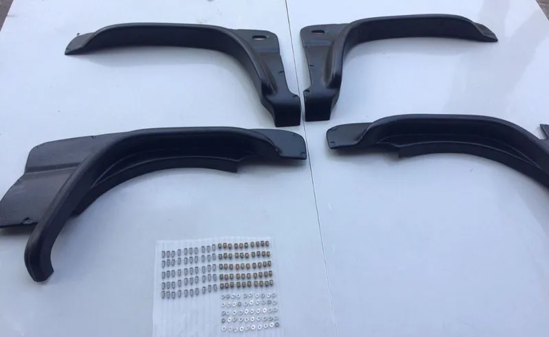 

4Pcs Car Styling Matte Black Wheel Eyebrow Round Arc Fender Mud Flaps Mudguards Splash Guards For Suzuki jimny 2007-2017