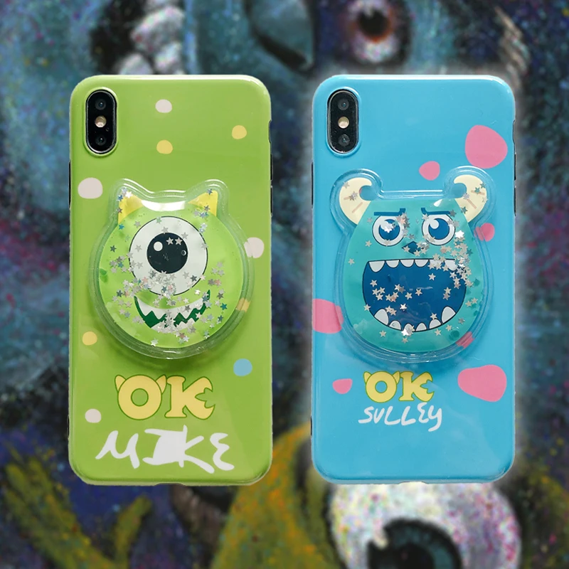 

For Huawei P30 p20 Cute Monsters liquid soft back Case for Huawei mate20 pro nova4 Nova3 Nova2S Cartoon Sullivan Mr Q cover