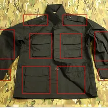 Армии сша военная форма для мужчин военная BDU vBlack костюмы третьего поколения боевые костюмы черный бду поле тренировочную форму черный