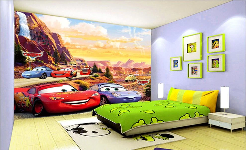 3dの壁壁画壁紙キッズルーム車かわいい子供の部屋壁mural写真壁紙カスタマイズされた壁紙壁用 Custom Wallpaper Wall Mural Photo Wallpaper3d Wall Murals Wallpaper Aliexpress