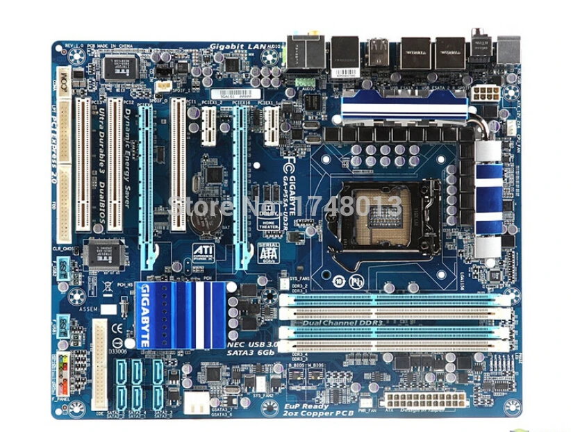 

original motherboard for Gigabyte GA-P55A-UD3R LGA 1156 DDR3 16GB For I5 I7 CPU P55A-UD3R P55 Desktop motherboard Free shipping